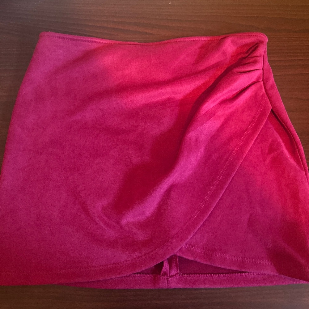 Velvet Mini Skirt